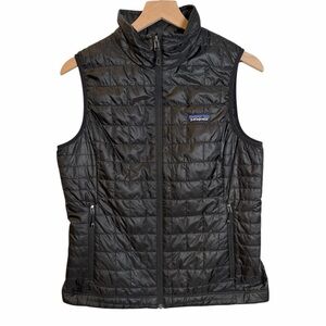 Patagonia Nano Puff Vest Womens Medium Black Lightweight Insulated Packable